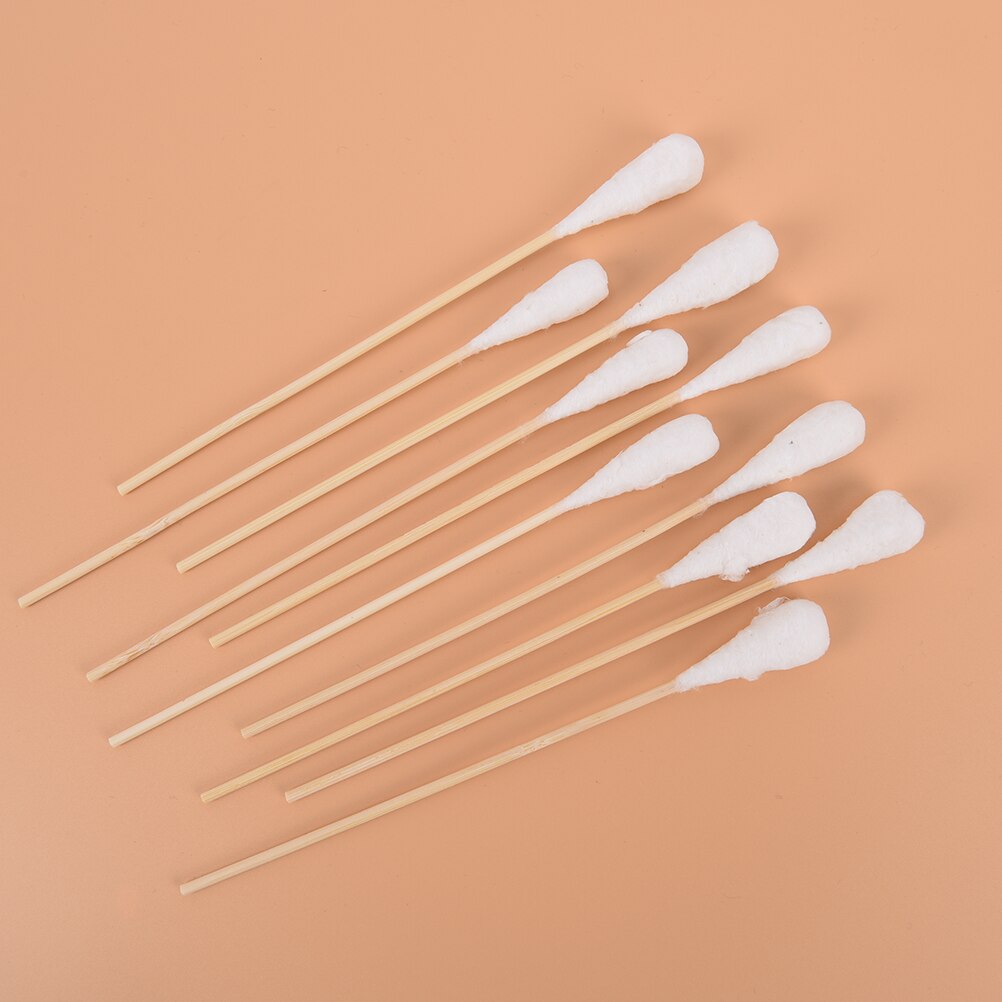 20 piezas 20cm maquillaje de belleza para mujeres hisopo de algodón hacer palos de madera nariz y orejas de limpieza cosméticos cuidado de la salud