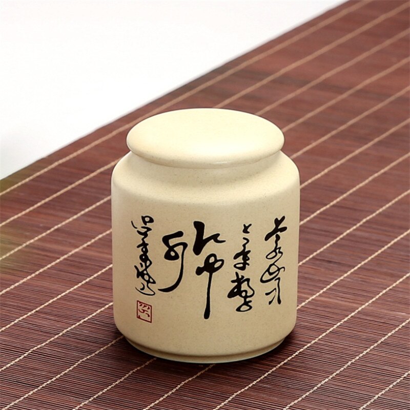Ceramic Tea Caddies Tea Can Chinese Kung Fu Canister Tea Set Accessories Storage Jar Food Container Home Office Teaware: B