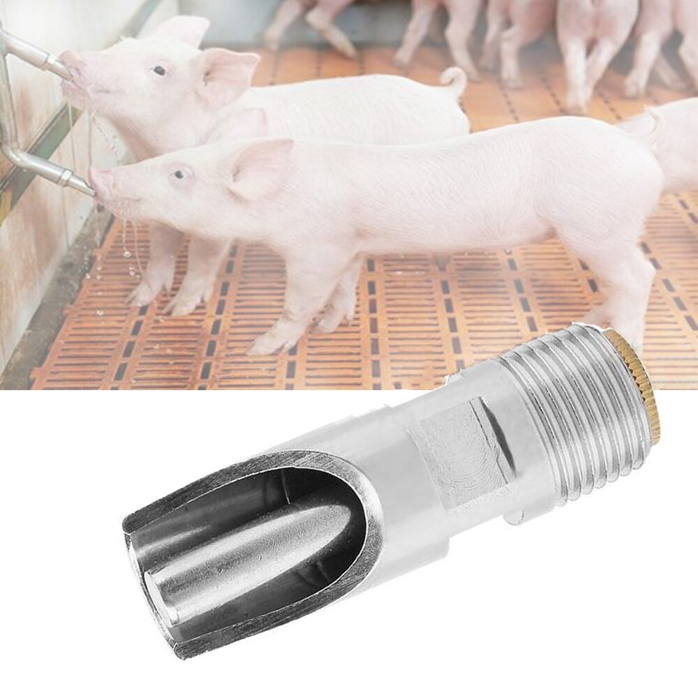 Automatic Leak-proof Stainless Steel Automatic Pig Waterer Nipple Drinkers Feeder for Sows Piglets Drinking Pig Water Nozzle