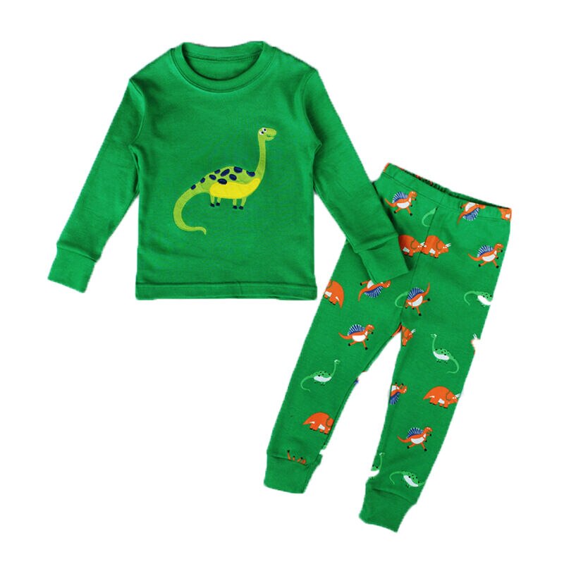 AU enfants bébé garçon filles dinosaure Pyjamas ensemble vêtements de nuit vêtements de nuit Homewear