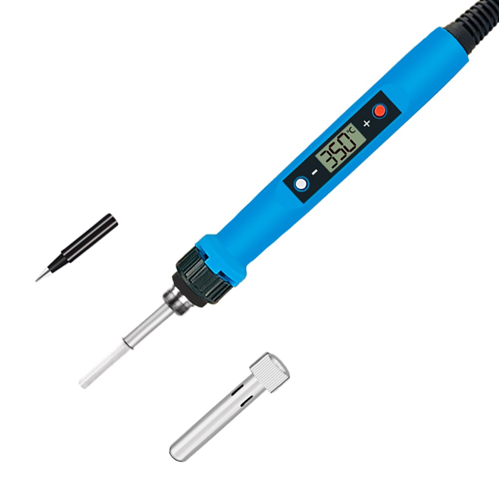 80W Soldering iron adjustable temperature solder iron tips welding rework tools Ceramic heater plastic box Soldering iron kit