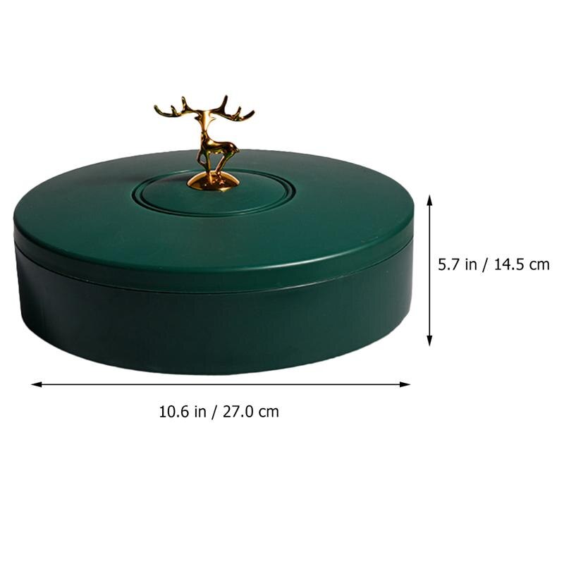 1pc pokrywka plastikowa podzielona suszona taca na owoce orzechy schowek przekąnarty futerał robić przechowywania przekąnarty taca landrynkowy futerał robić zbierania stron porcja