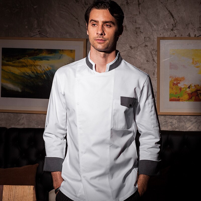 Food Service Long Sleeve Restaurant uniform Chef Clothes unisex cook uniform