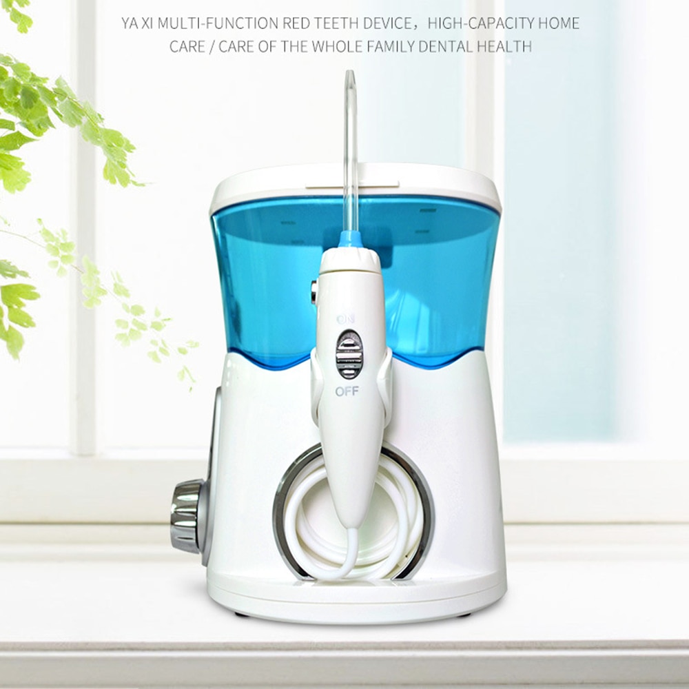 TINTON LEVEN-169 FDA Water Flosser Met 7 Tips Elektrische Monddouche Tanden Bleken 600ml Capaciteit Mondhygiëne voor Familie