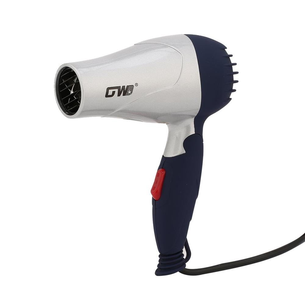 Mini portátil dobrável lidar com compacto 1500 w secador de cabelo secador vento quente baixo ruído longa vida para viagens ao ar livre