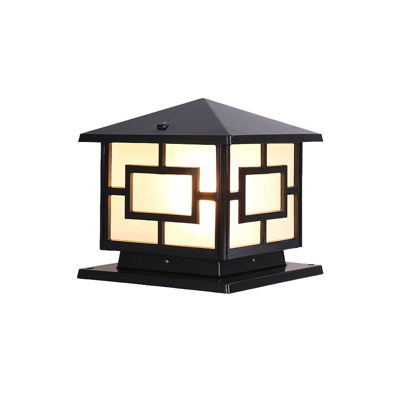 Popular europe square pillar lamp outdoor retro wa... – Grandado