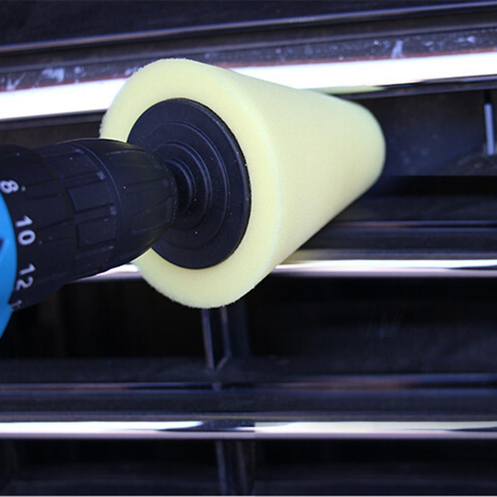 Polerowanie gąbek Podkładka czyszczenie opon samochodowych apodyktyczny kół szlifierka w kształcie stożka piasty kół stalowy pierścień polerka