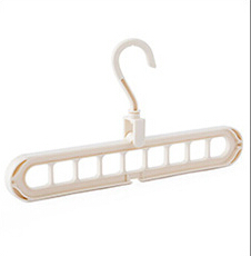 Multi-port Circle Clothes Hanger Clothes Drying Rack Multifunction Plastic Scarf Clothes Hangers Hangers Storage Racks: Light Yellow