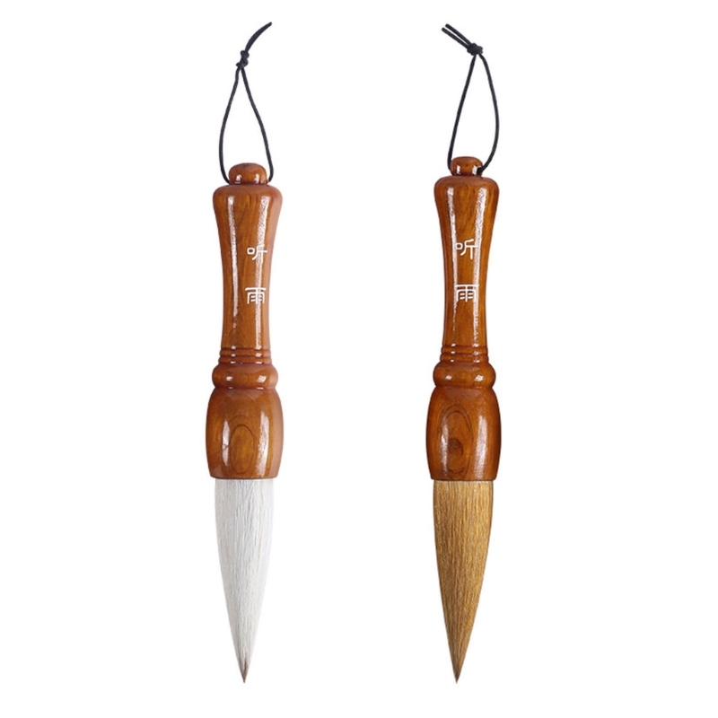 Pincel de caligrafía china tradicional, pincel de pelo de comadreja en forma de tolva, pincel de pintura, pincel de escritura para escritura de Couplets