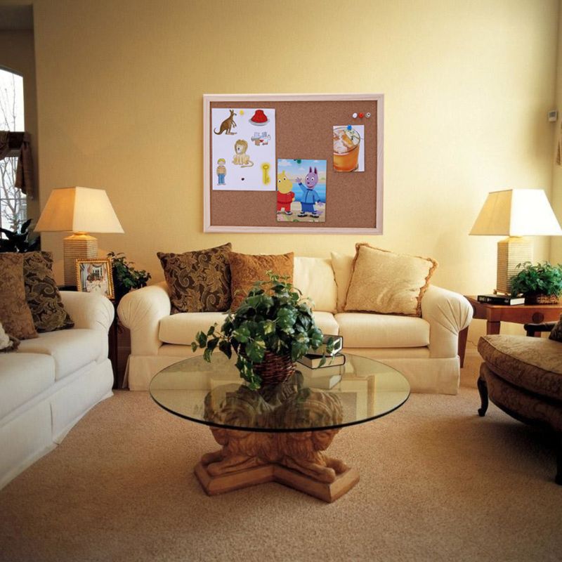 30x40cm Cork Board Drawing Board Pine Wood Frame White Boards Home Office Decorative