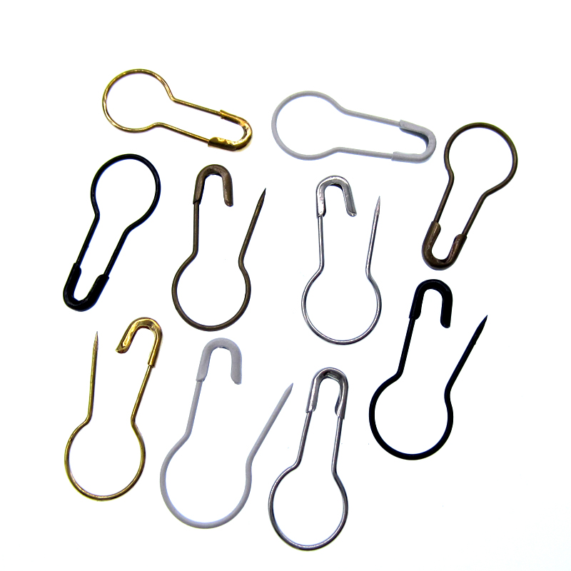 100Pcs Copper Small Safety Pins DIY Craft Supplies Round Calabash Buckle Pins Clothes Knitting For Sewing Tool 2.0cm