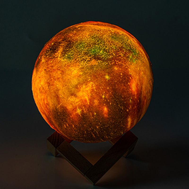 Starry Moon Light Touch Remote Control LED 3D Star Lamp 16 Colors Table Lamp Home Decoration Birthday