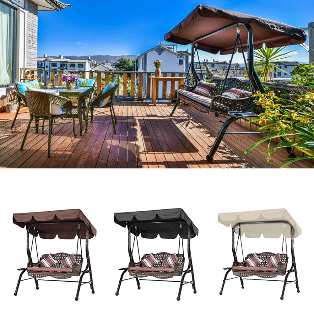 Balançoire étanche couverture extérieure balançoire auvent chaise tente parasol Camping balançoire toit remplacement jardin fournitures tissu soleil ombre