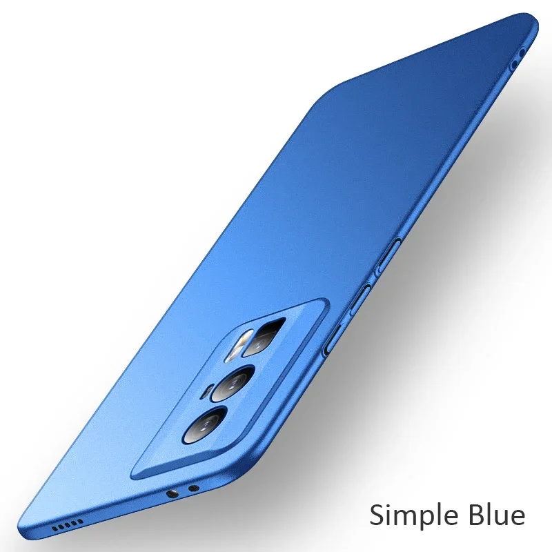 Case Op POCO F5 Shockproof Covers Hard PC Ultra Slim Matte Cover Voor XIAOMI POCO F5 Pro F5Pro 5G Gevallen: Nylon / Blauw