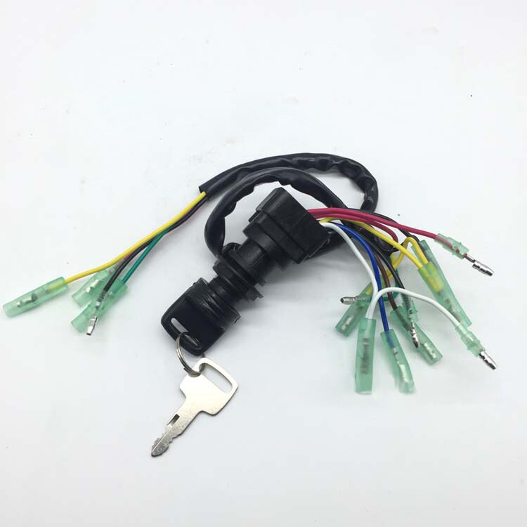 Voor Yamaha 4 Draad Pin Motorfiets Contactslot Keys 703825104300 Op-Off Buitenboordmotor Motor Control Box Accessoires Schakelaar sleutel