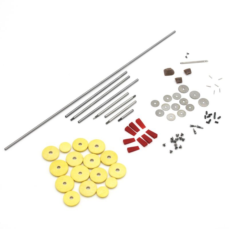 80 pz/set Flauto Parti di Riparazione Strumento Kit di Manutenzione Viti + 16pcs Buco Aperto Suono Pads Fiato Accessori FAI DA TE: Default Title