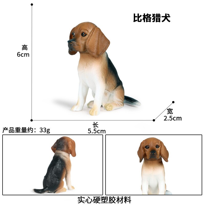 Simulation Ebene Haustier Hund Modell Nette Retriever Schnauzer Aktion-figuren Sammlung Erkenntnis Pädagogisches Spielzeug für freundlicher: M-1401