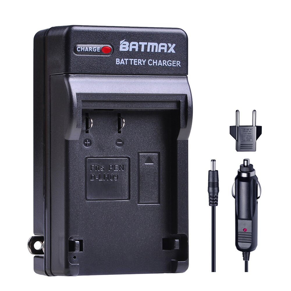 Batmax d - li109 d li109 batteri akku +digital oplader til pentax kr k -2 kr k2 kr k30 k50 k-30 k-50 k500 k-500: 1 oplader