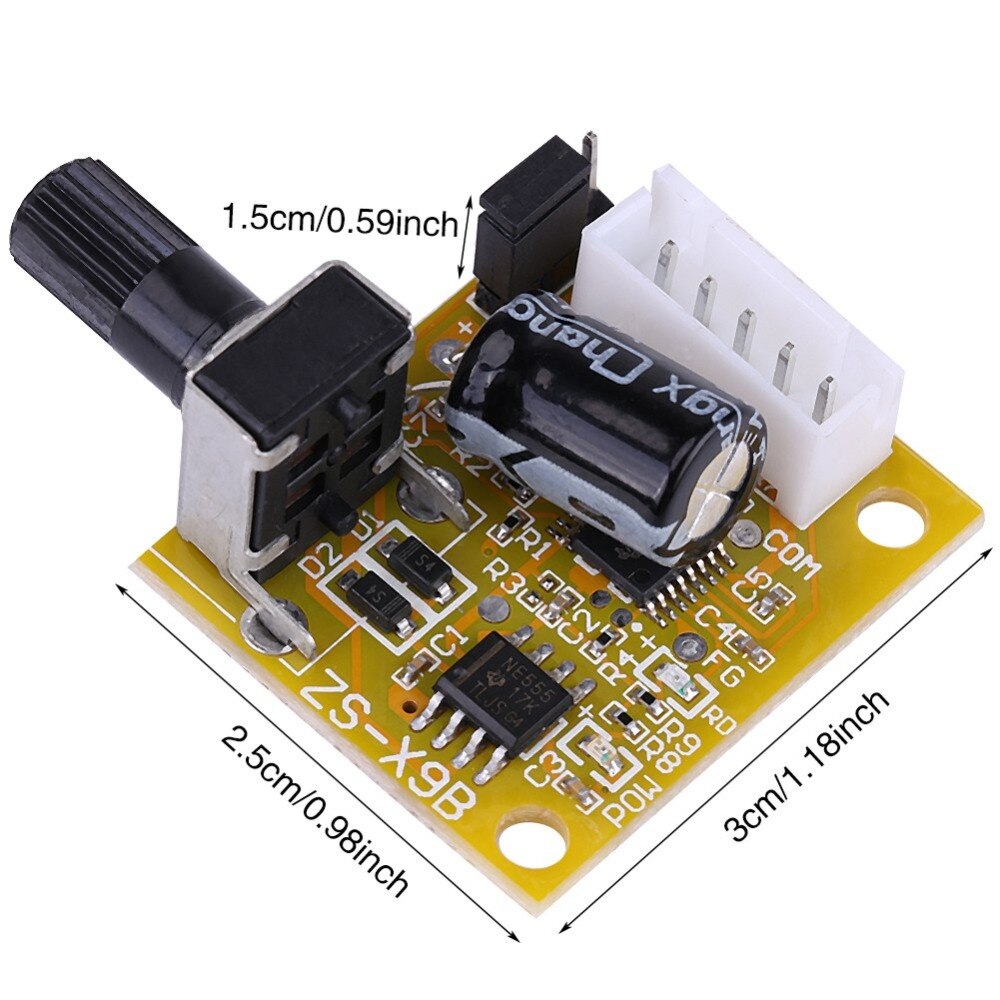 DC 5 V-15 V 15 W BLDC 3-Fase Borstelloze Motor Driver Sensorless Speed Controller