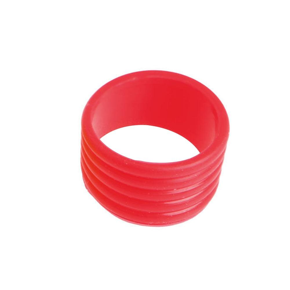 5 pz elastico Tennis badminton racchetta maniglie anello di gomma Tennis racchetta banda badminton grip Tennis racchetta fascia overgrip: Rosso