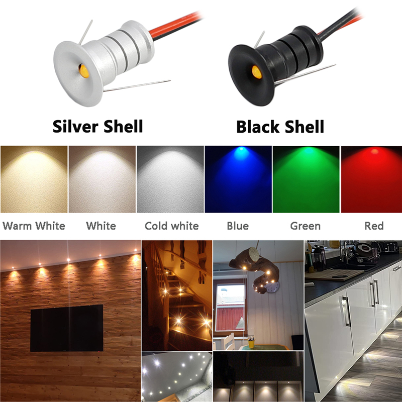 Mini Spot Led 12V 0.5W encastré projecteur intérieur IP65 10mm découpe plafond Downlight pour maison chambre escalier armoire Spot lampe