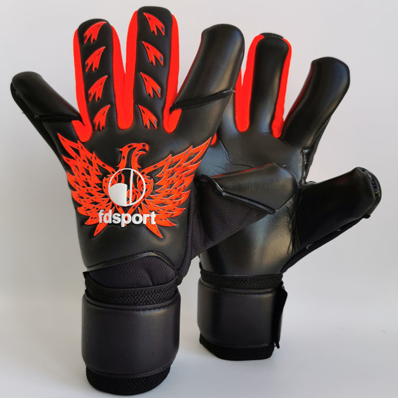 Predator Voetbal Doelman Handschoenen Kids Volwassenen Thicken Latex Zonder Fingersave Non-Slipand Slijtvaste: Grey / L