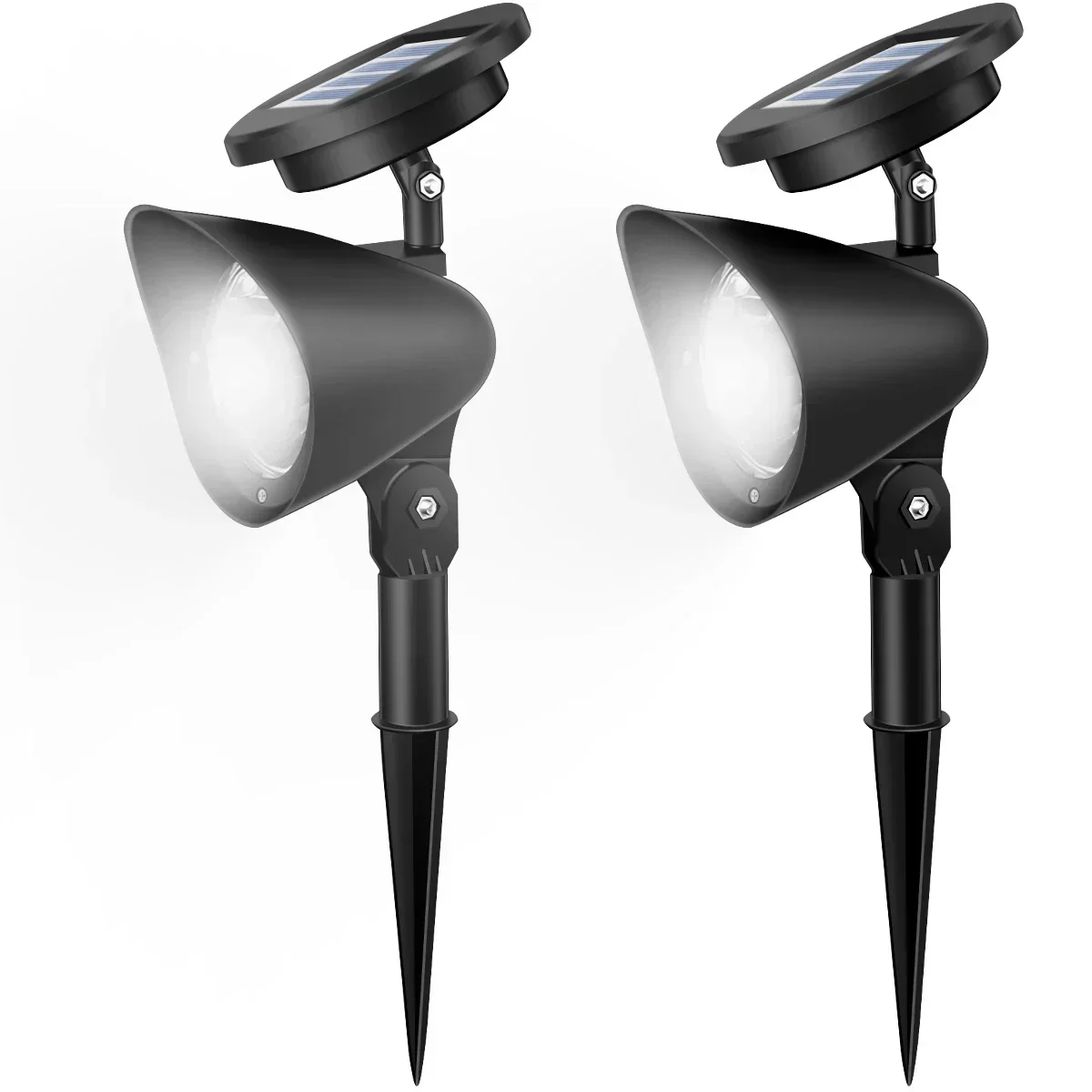 Foco Solar Led para exteriores, luces de jardín, decoración de paisaje, IP65, resistente al agua para césped, patio, camino, árbol, lámpara separada: Azul