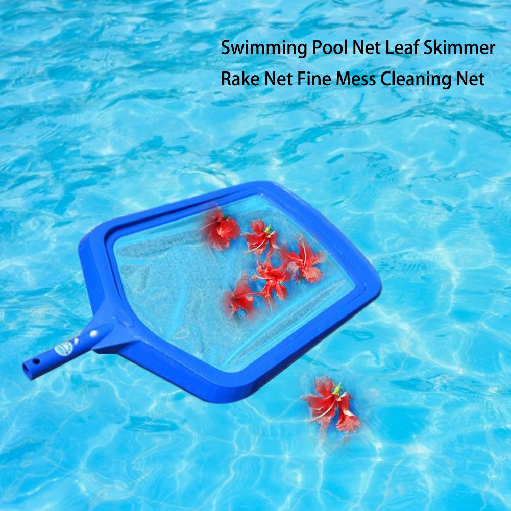 Swimming Pool Net Leaf Skimmer Rake Net Detachable Fine Mess Cleaning Net Rod Not Included Outdoor Pool Pond Cleaning Tools 20E