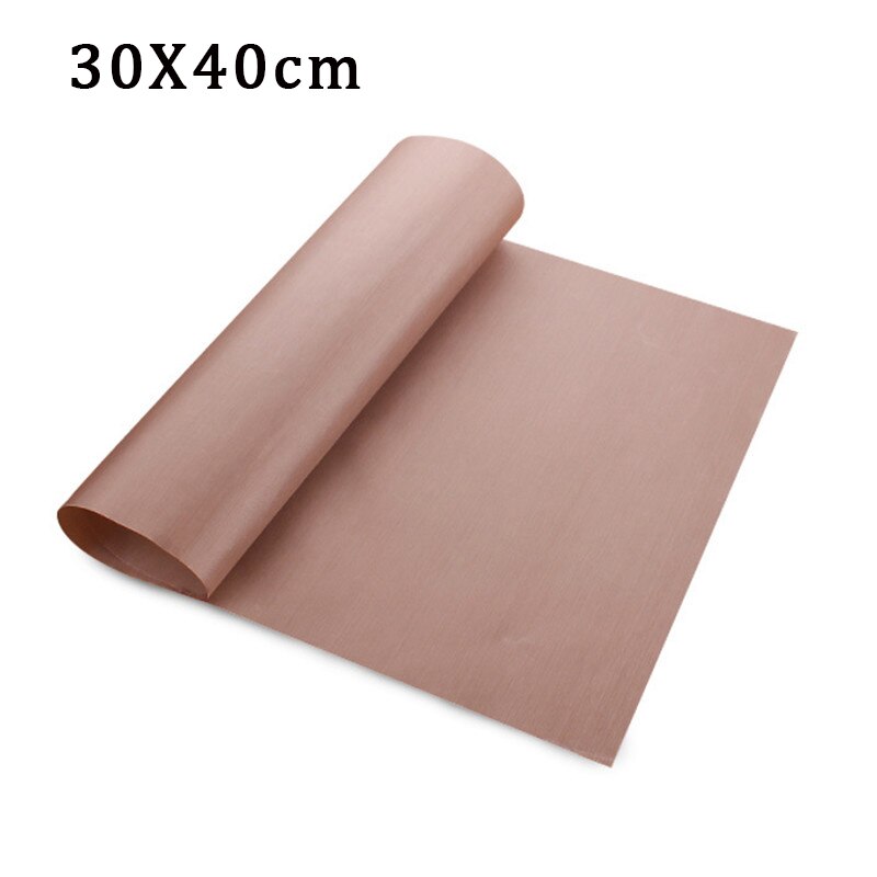 Household Oven Baking Mat Non-stick Oil Cloth Linen High Temperature Baking Oil Cloth Baking Dish Cloth Kitchen Baking Utensils: 30x40cm brown
