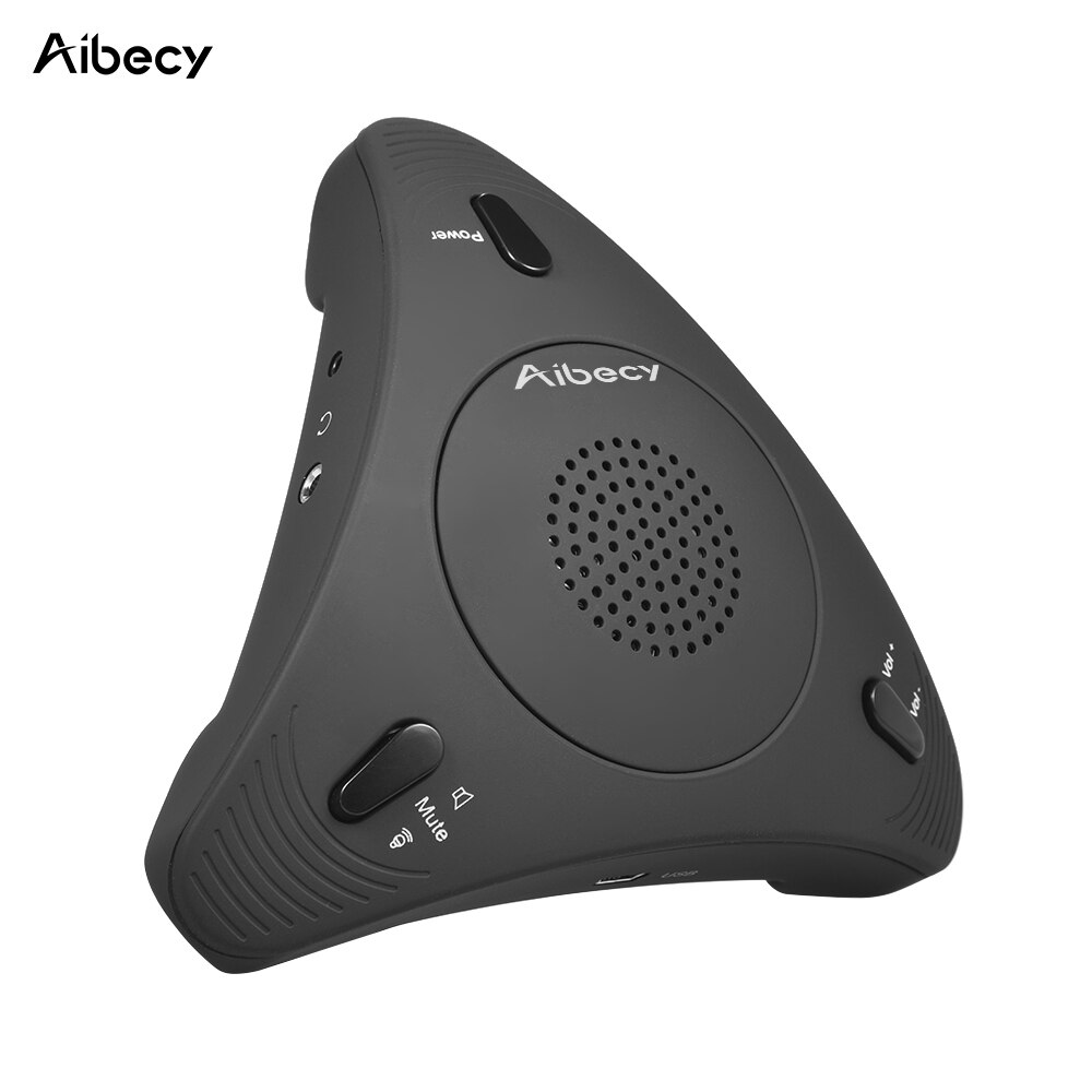 Aibecy Usb Desktop Computer Conference Omnidirectionele Condensator Microfoon Mic Speaker Speakerphone Voor Business Video Vergadering