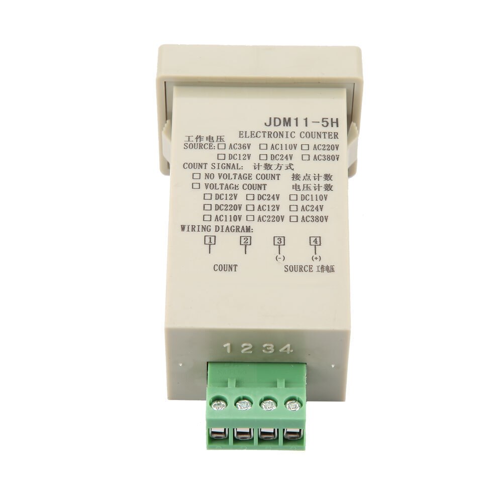 Jdm 11-5 h 5- cifret display elektronisk akkumuleringstæller  ac220v / dc36v / dc 24v / dc 12v