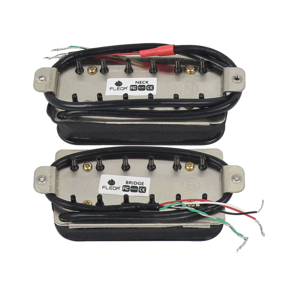 Fleor alnico 5 humbucker pickup elektrisk guitar pickup sort hals/bro pickup vælg til tilbehør til guitar dele