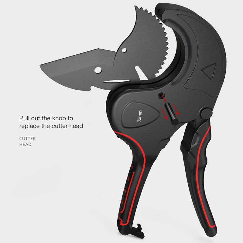 SK5 Material Ratchet Blade Workshop Manual Tool Accessories Pipe Cutter 32-75MM Tube Scissors PVC/PE/VE Hose Splitting Knife Kit