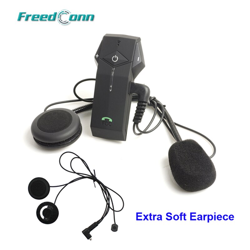 FreedConn-casco de motocicleta con Bluetooth, intercomunicador, NFC, radio FM, auricular Extra suave, COLO, , 1000M