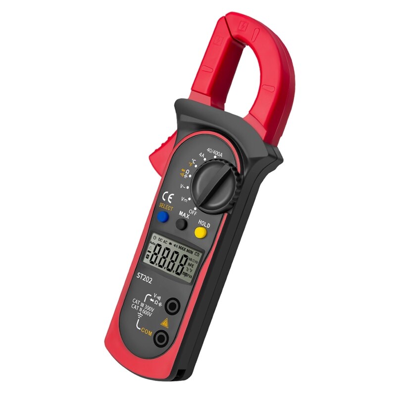 ST202 Digital Clamp Meter Multimeter Resistance Ohm Transistor LCR w Temperature N0HB