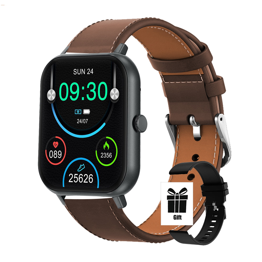Nowe luksusowe smartwatchi mężczyźni pełny ekran połączenie Bluetooth prezent walentynkowy budzik niestandardowe zdjęcie zegarek śledzący zdrowie kobiety 2025: Złota