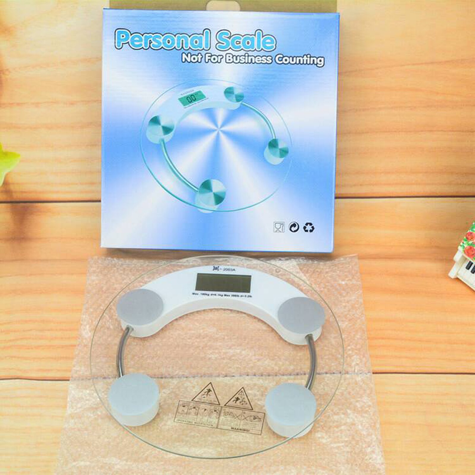 Electronic Weight Scale Dia 10.23'' Round Electronic Health Weighing Scale Night Sight LCD Dispaly Body Weighing Tool