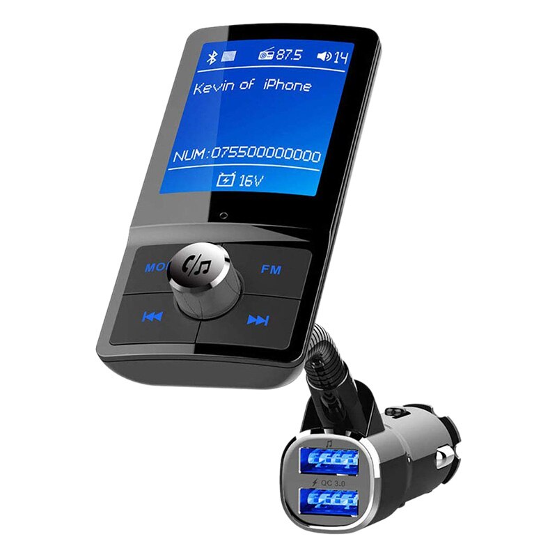 BC43 Fm-zender Auto Mp3 Draadloze Handsfree Bluetooth Auto O Connector Dual Usb Charger