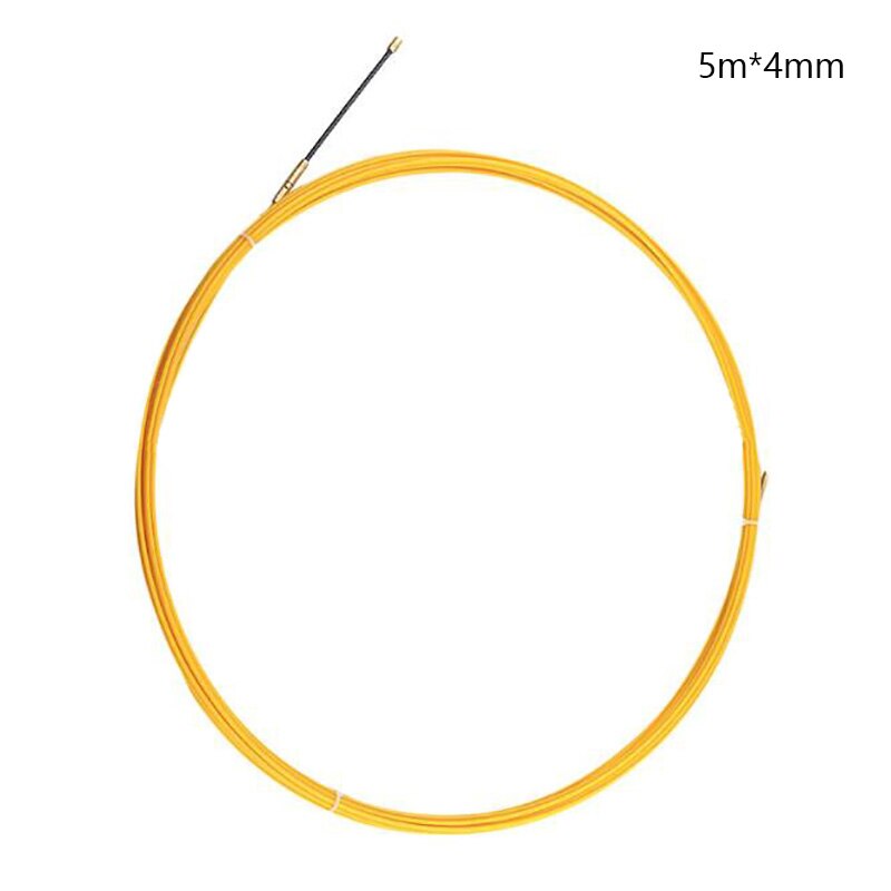 25m/15m/5m glassfiber trykk avtrekker metalltråd kabel kanal elektrisk guide enhet kabel slange rodder fisk teip metalltråd hjelpemiddel holdbar: 5m x 4mm