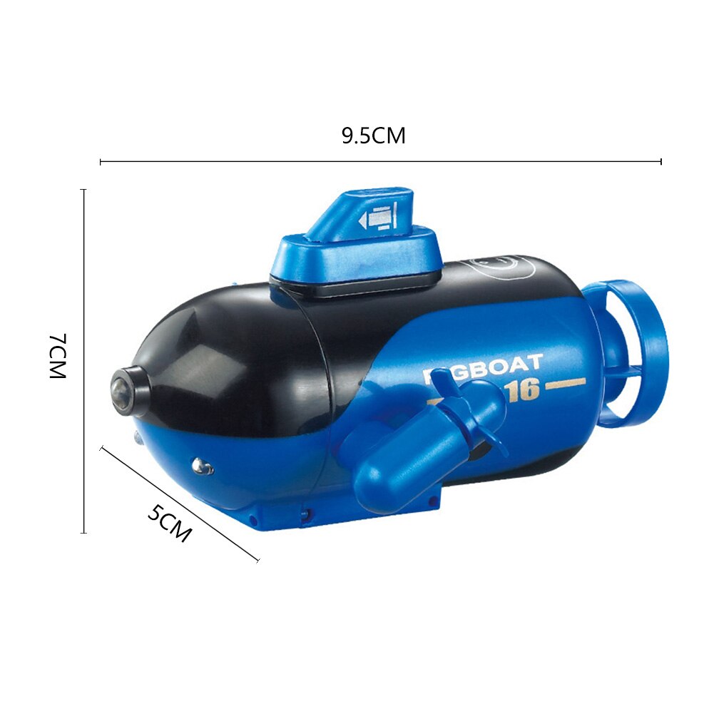 Underwater Submarine Bath Toys Remote Control Submarine Boy Electric Underwater Boy Lake Pool Boat Control: Blue