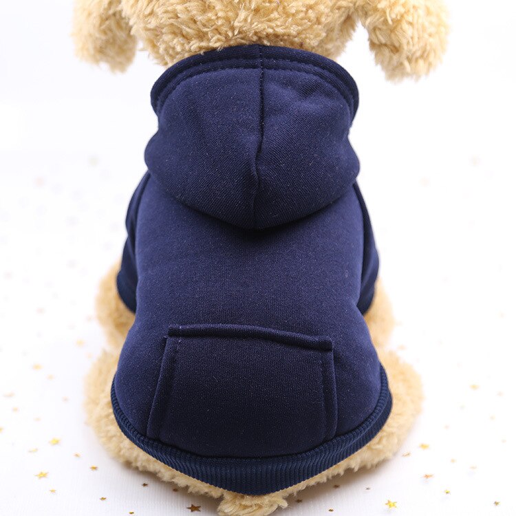 Sweat à capuche pour chien, vêtement pour chiot, petit et grand gabarit, Chihuahua,: Dark Blue / XL