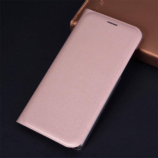 Flip Cover Leather Phone Case Voor Samsung Galaxy J7 J5 J3 Pro J 5 7 3 Sm J730F J530F j330F SM-J330F SM-J530F SM-J730F Ds Eu: for J5 2017 / Rose Gold