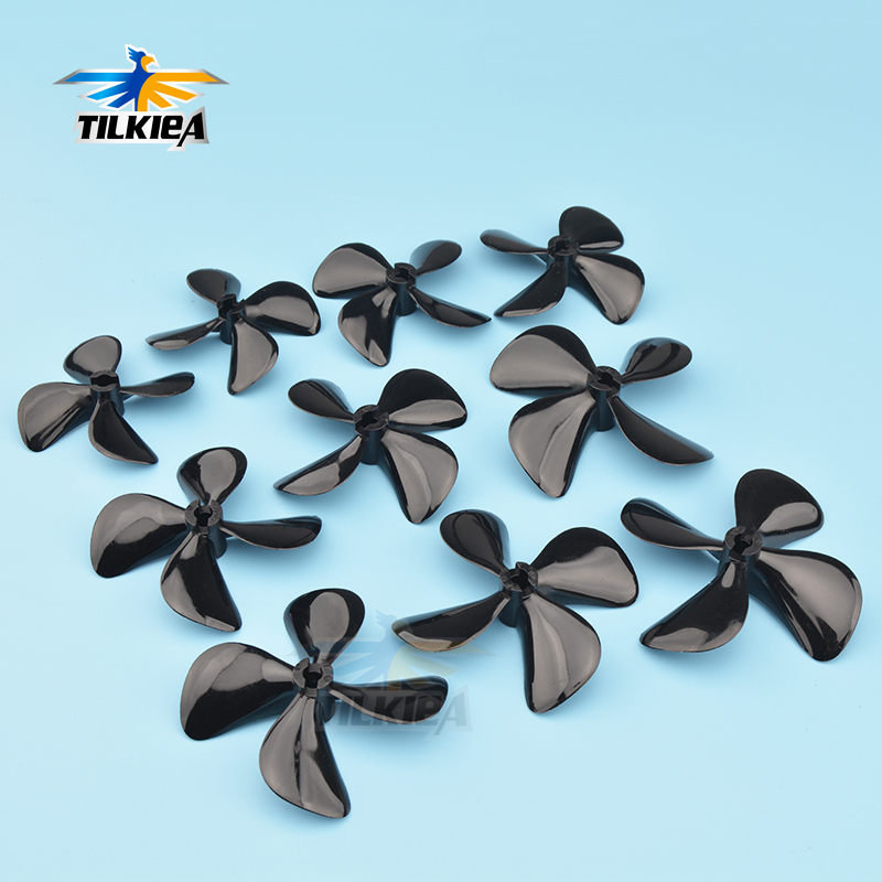 1pc 5mm RC Boot Propeller Vier Klingen Paddel Positive/Reverse D55/60/65/70/75mm Boot Propeller Für 5mm Boot Welle