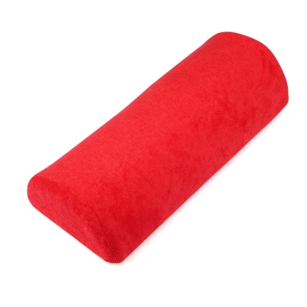 Bløde håndstøtter vaskbar håndpude svamp pude nail art holder armlæn nail art manicure håndstøtte pude pude: Rød