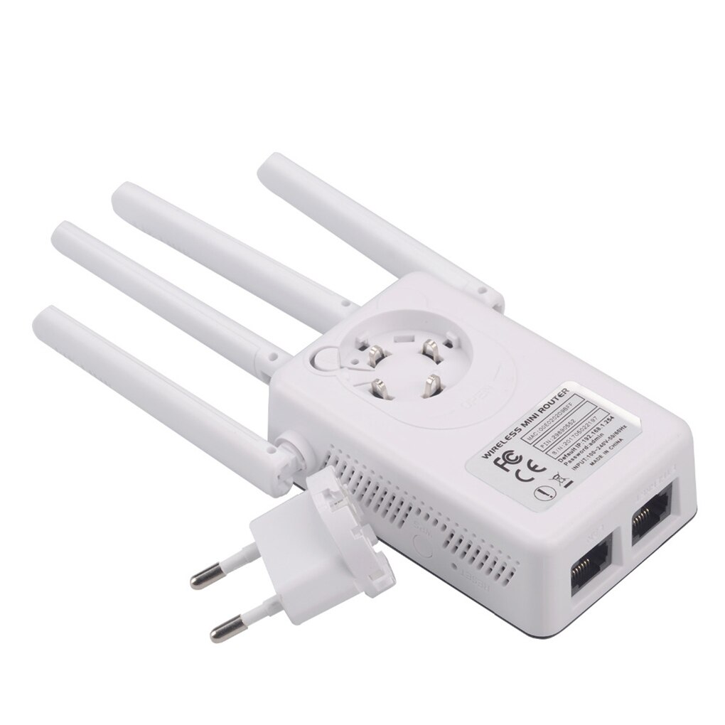 elenxs 300Mbps Wireless WIFI Router Wifi Repeater Home Network Booster Antenna Sky Wps Signal Range Extender