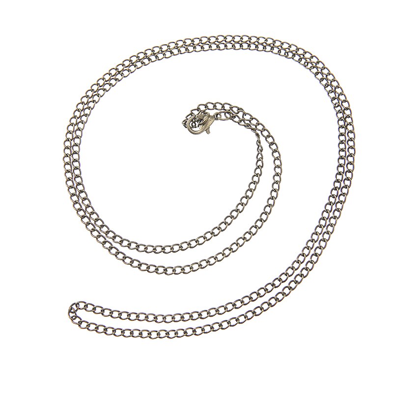 Alu lomme wacth kæde detaillegering lommeur holder halskæde kæde bronze / sølv vintage stil 5 farver til valg: Bronze 2