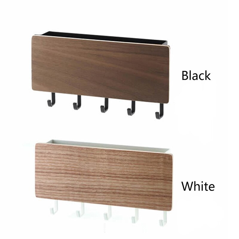 Economia de espaço casa gancho de parede rack de armazenamento do vintage chave de madeira cabide corredor casa decorativo quarto porta do vintage ganchos