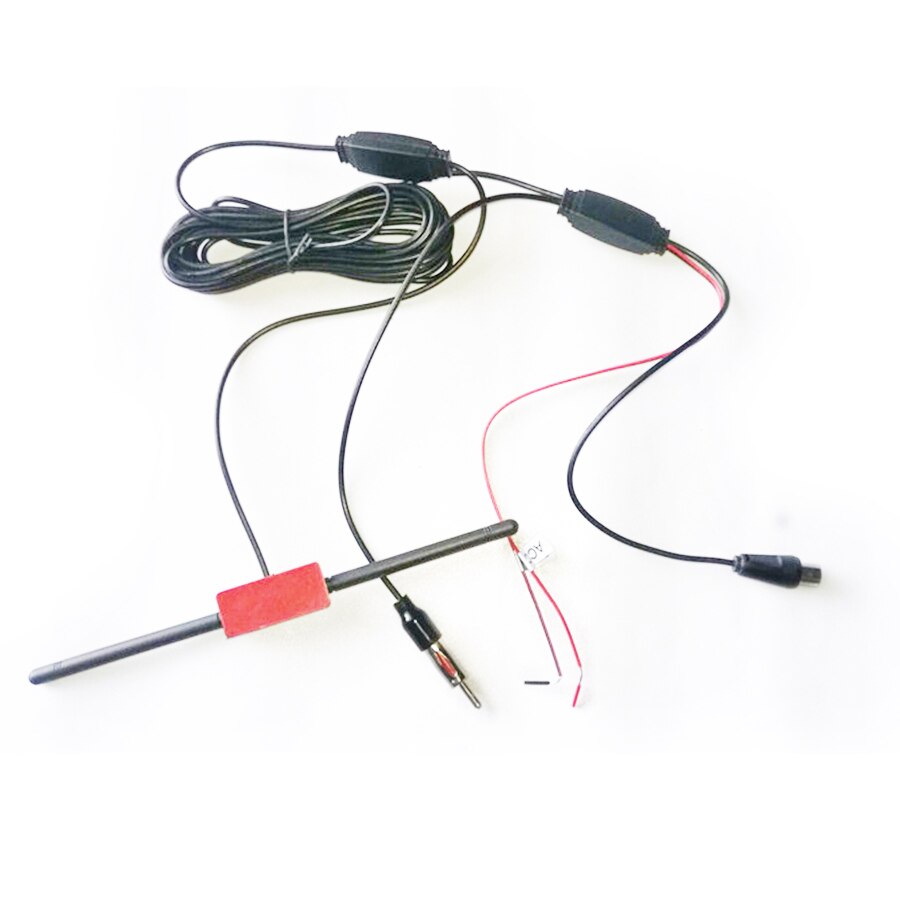 Car TV Antenna Tuner DVBT Radio Amplifier IEC Connector Plug for Car Dash DVD Head