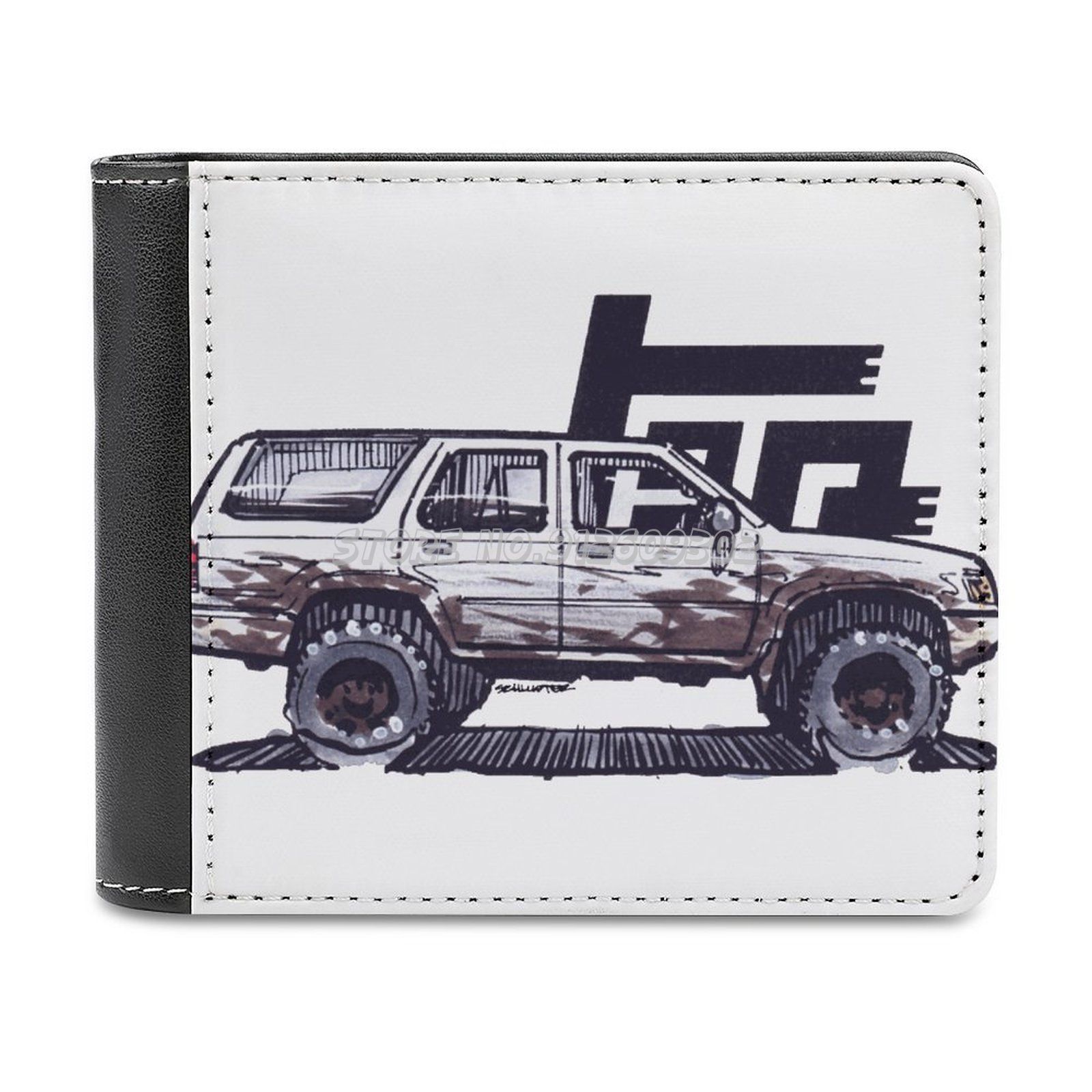 2nd Gen 4 Läufer TRD-Geist Leder Brieftasche Kreditkarte Halfter Luxus Brieftasche 4 Läufer 4 Läufer Trd Angehoben schlammig Schmutzig Skizze Suv 2nd: Ursprünglich Titel