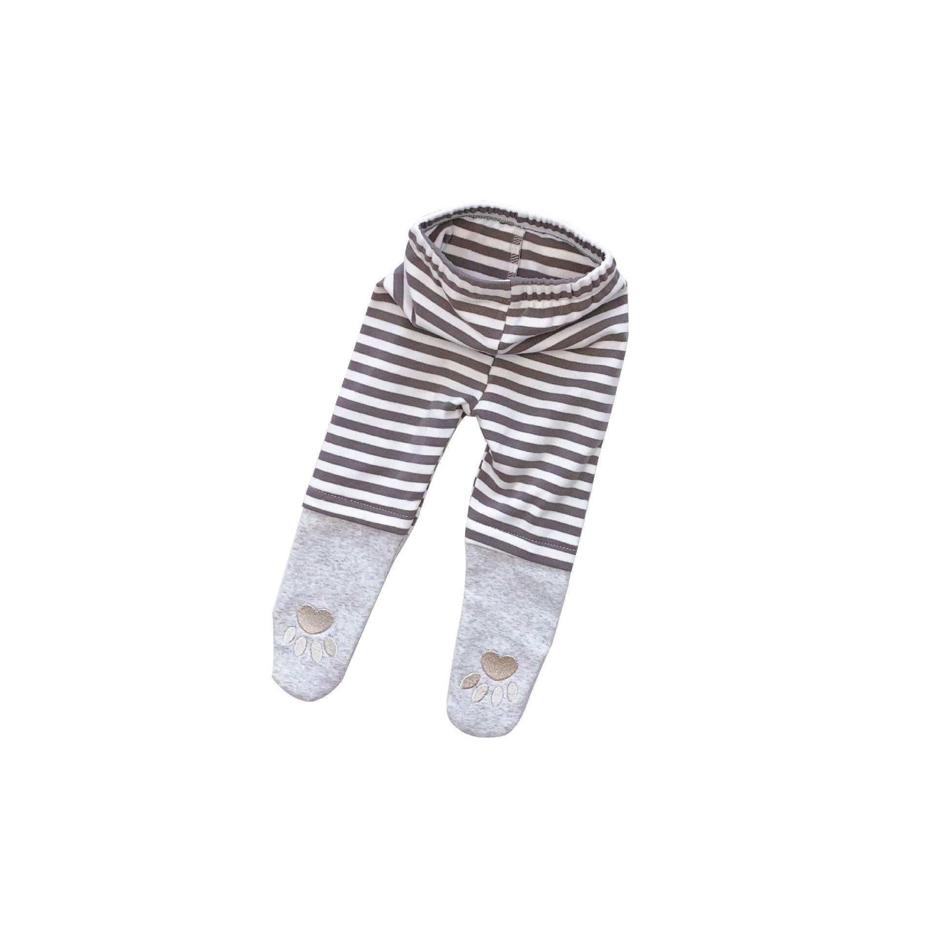 Leggings in cotone con cuciture nuove neonate autunnali